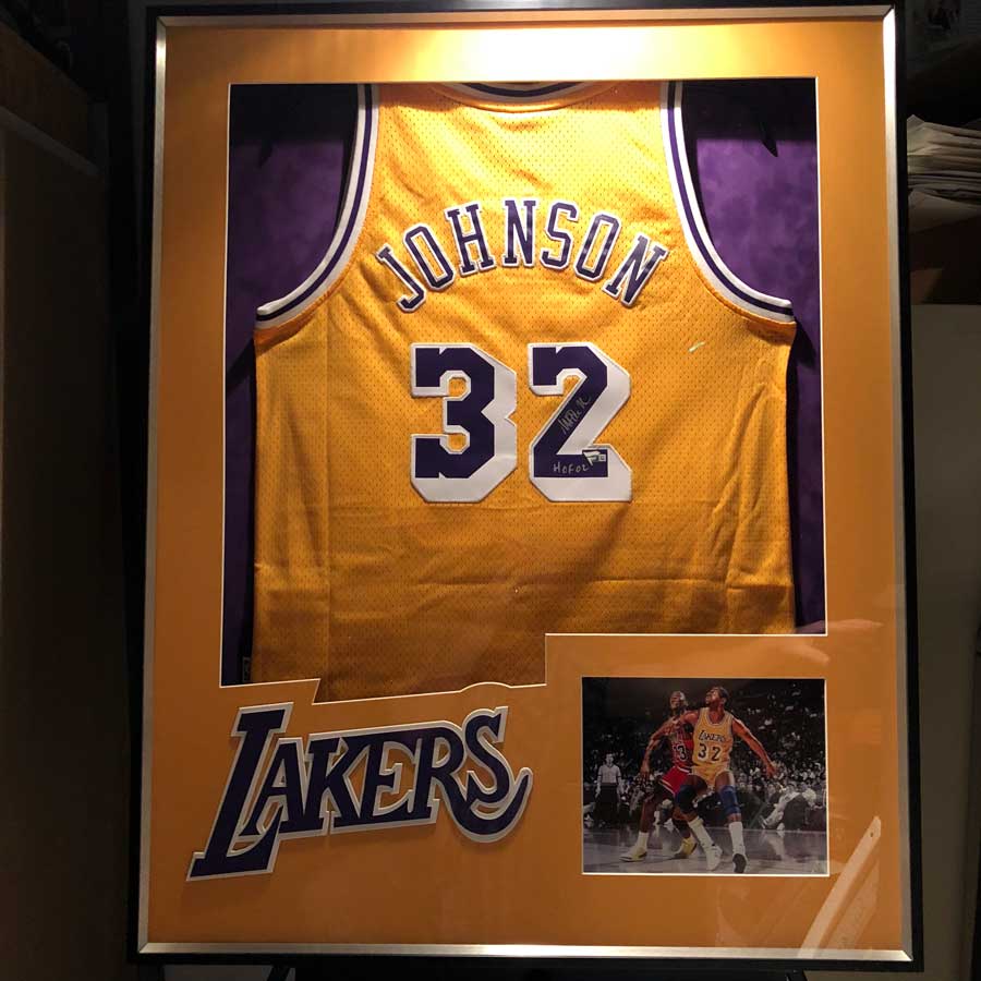 Elsinore Gallery Framed Basketball Jersey in Salem Oregon